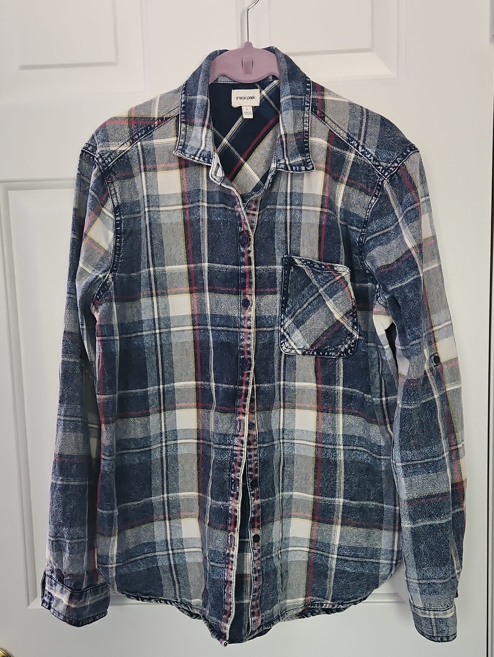 Sneak Peek Plaid Shirt Jacket